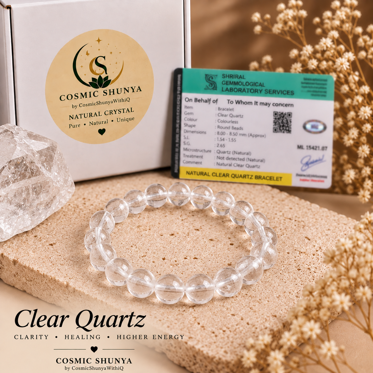 Clear Quartz Crystal Bracelet - Image 4